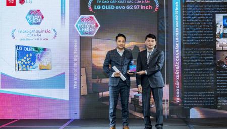 EDITORS' CHOICE AWARDS 2022 - TV cao cấp xuất sắc của năm: LG OLED TV G2 97 inch