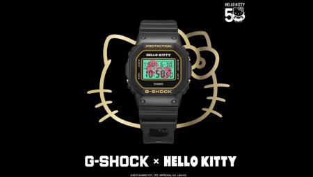 Cùng nhau bước sang tuổi 50, đồng hồ Casio G-Shock có bản đặc biệt mang dấu ấn mèo Hello Kitty