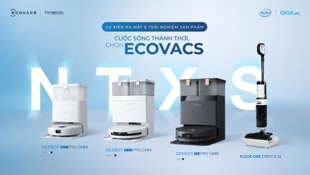 Ecovas ra mắt bộ giải pháp hút bụi thông minh và lau sàn mới giá từ 8,9 triệu đồng 